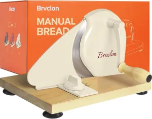 Manual Bread Slicer for Homemade Sourdough Bread, Adjustable Thickness&Evenly Slicing, Hand Crank Bread Slicer with Scale Line and Suction Cup, Serrated Blade Design, Patent:USD105861