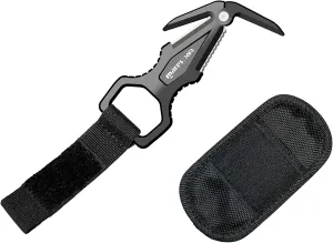 Mares Titanium Hand Line-Cutter | Compact Durable Corrosion-Resistant Lightweight Portable Versatile Diving Line & Webbing Cutting Tool | Protective Case Included