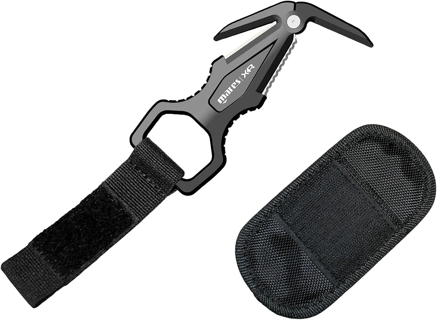 Mares Titanium Hand Line-Cutter | Compact Durable Corrosion-Resistant Lightweight Portable Versatile Diving Line & Webbing Cutting Tool | Protective Case Included