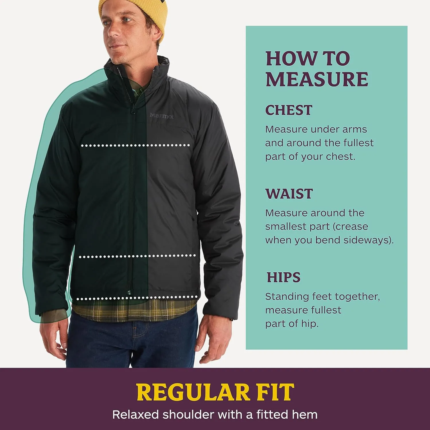 MARMOT Men's Ramble 3-in-1 Component Jacket - Recycled Waterproof Shell with Hood and Removable Insulated Thermal R Liner