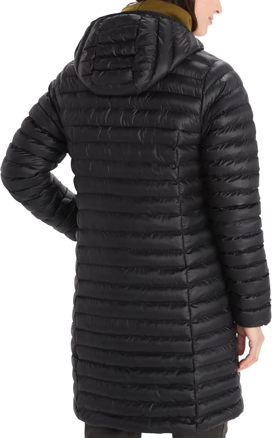 MARMOT Women's Echo Featherless Long Jacket - Mid-Thigh, Lightweight Down-Alternative Puffer with Hood