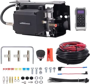 maXpeedingrods Wireless On Board Air Compressor System App and Remote Control 120 PSI Heavy Duty Air Compressor Kit for Trucks Pickups Trailers Vans