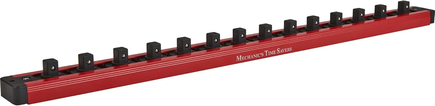 Mechanic's Time Savers Lock-A-Socket Tool Organizer: Magnetic Locking Socket Rack, 3/8" Drive Sockets