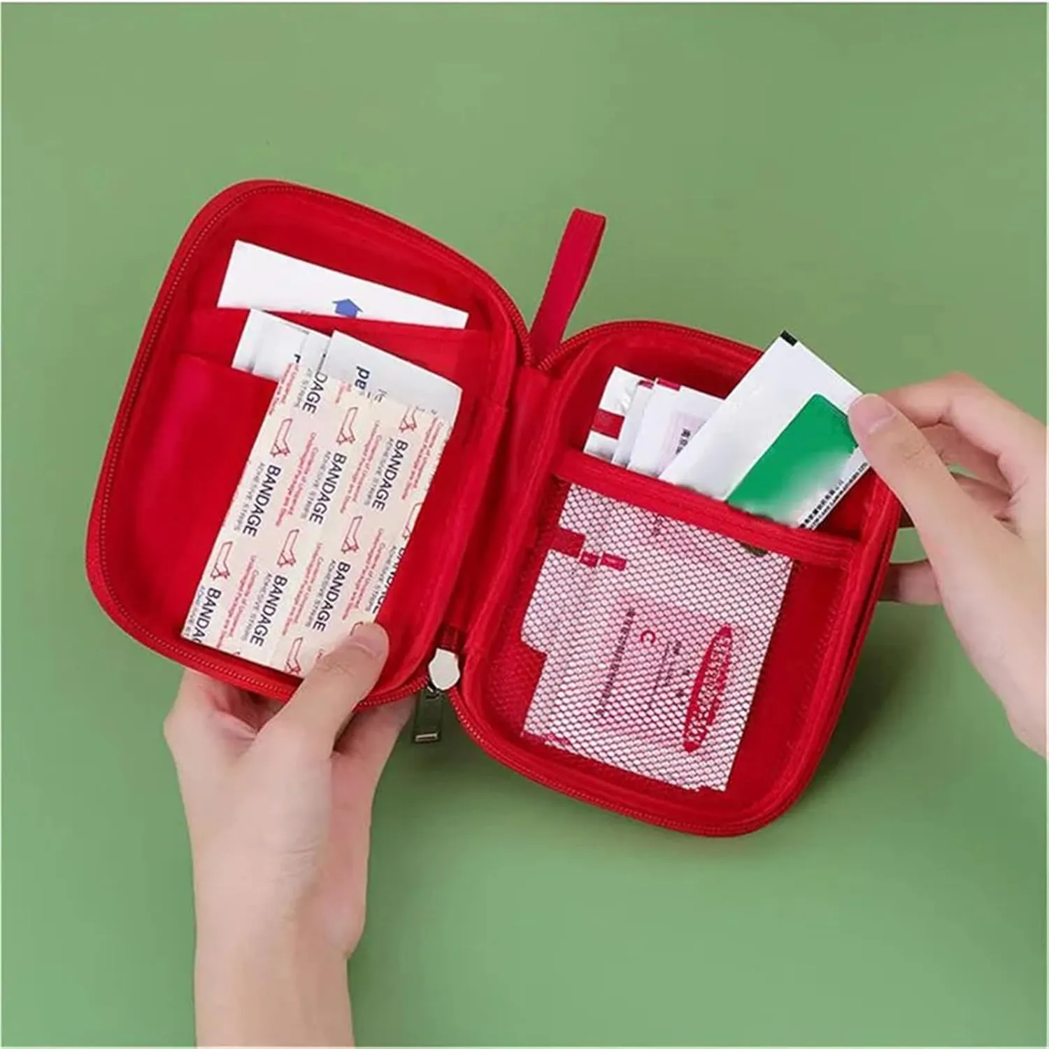 Medicine Storage Bag 3pcs Home Medical Storage Bag Portable Travel Emergency First Aid Kit Medicine Pack Outdoor Camping Travel Sorting Survival Sack for Home(Blue)
