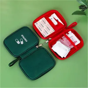 Medicine Storage Bag 3pcs Home Medical Storage Bag Portable Travel Emergency First Aid Kit Medicine Pack Outdoor Camping Travel Sorting Survival Sack for Home(Blue)