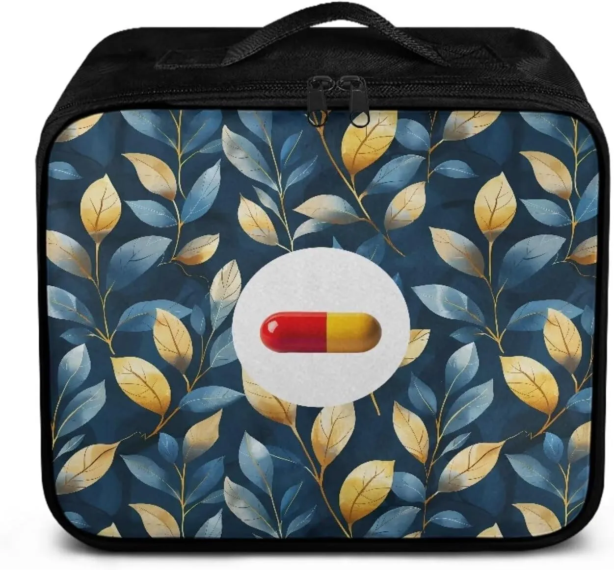 Medicine Storage Bag Empty-Emergency Trauma Kit-Meds Organizer-Family First Aid Kit,Ideal for Home-Travel-Dorm-Workplace-Car-Camping,No Accessories Included