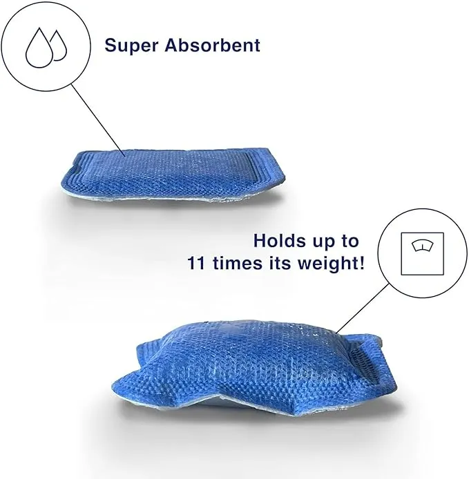 MedVance Super Absorbent Dressing, Dressing Pads 1st/2nd Degree 5 dressings (8"x8")
