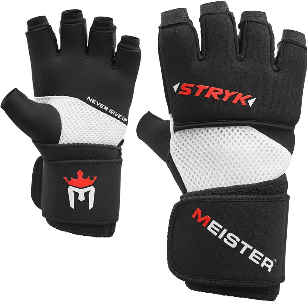 Meister Inner STRYK Gloves w/EliteGel for Boxing & MMA - Replace Hand Wraps or Striking Training