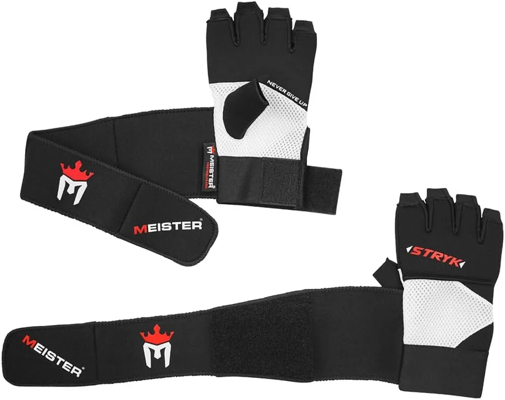 Meister Inner STRYK Gloves w/EliteGel for Boxing & MMA - Replace Hand Wraps or Striking Training