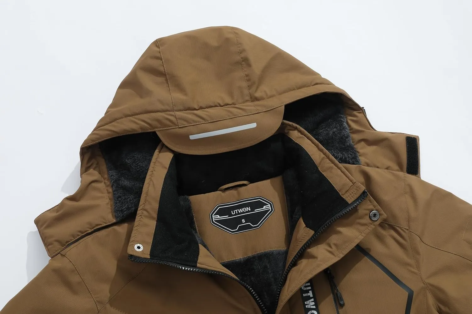 Men's Ski Jacket Winter Warm Snow Coat Waterproof Windbreaker Hooded Work Outerwear Snowboarding Jackets