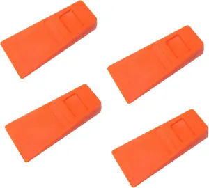 MERRYHAPY Practical Logging Pack 4pcs Woodcutting Felling Wedge Plastic Wedge Logging Tool Chainsaw Wedges
