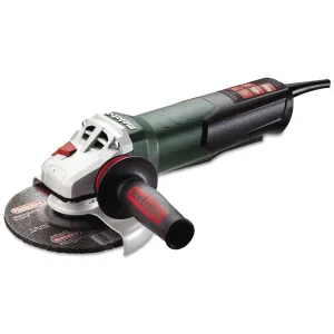 Metabo WEP15-150Q Angle Grinders, 13.5 A, 9,600 RPM, Paddle Switch, Non-Locking, 6"