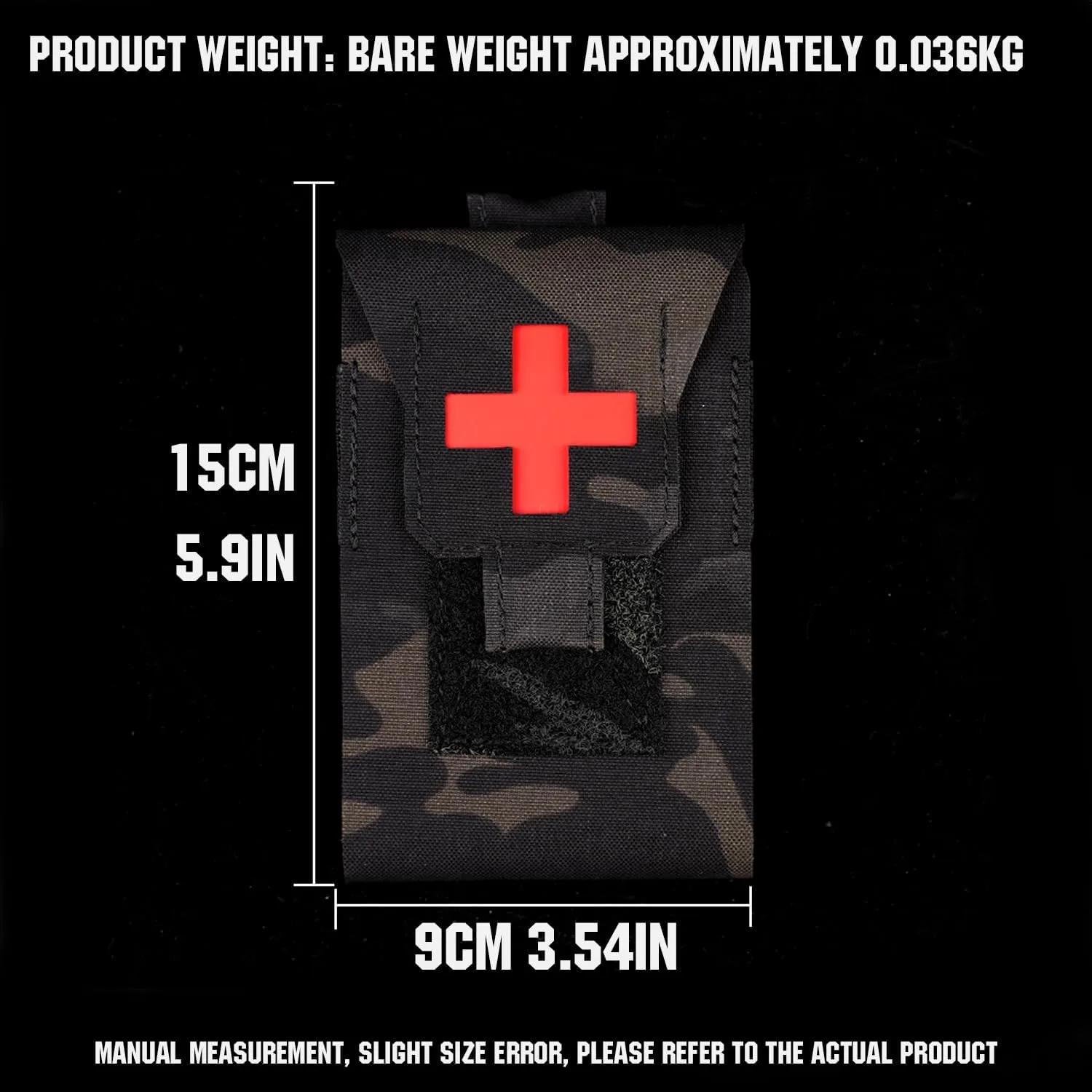 Micro Trauma Mini IFAK Pouch - Molle Small Med Kit Tactical First Aid Portable Medical Storage Bag (Green)