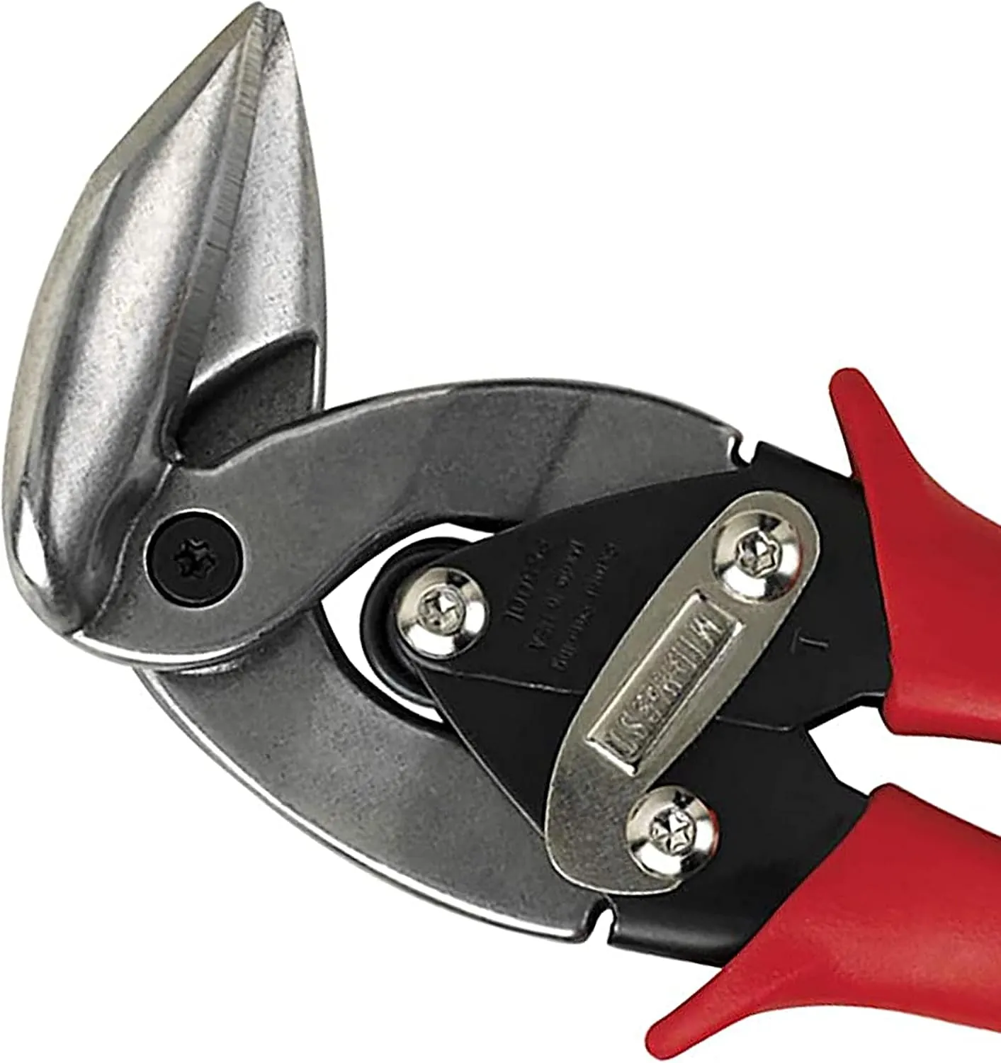 Midwest Tool & Cutlery Aviation Snip - Left Cut Upright Tin Cutting Shears with Forged Blade & KUSH'N-POWER Comfort Grips - MWT-6900L