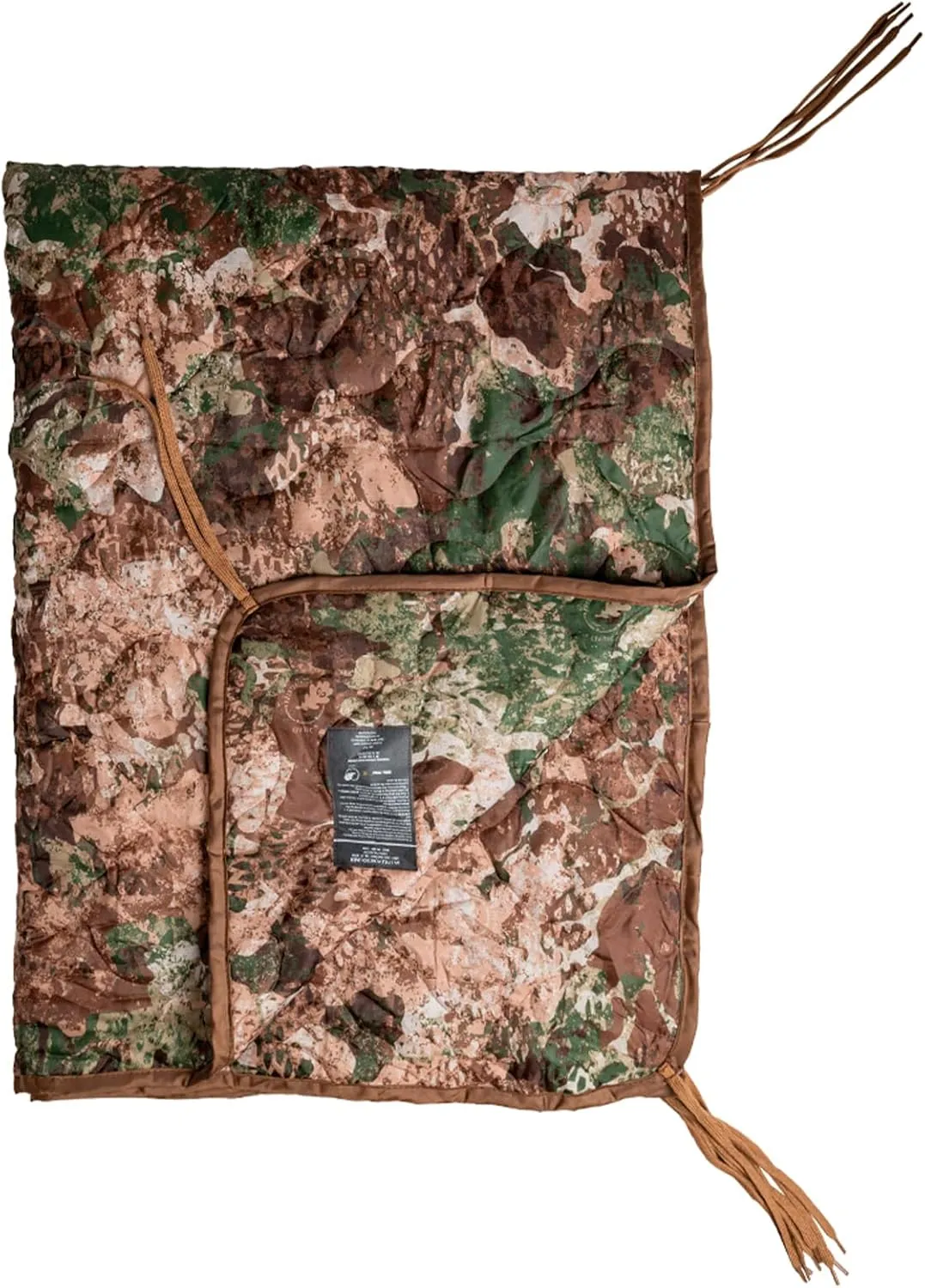 Mil-Tec Ripstop Poncho Liner - Lightweight Portable Durable Polyester Versatile Poncho Liner - Can be Used as Comforter, Blanket, Ground Mat, Sleeping Bag - Carry Bag Included - Phantomleaf WASP I Z2