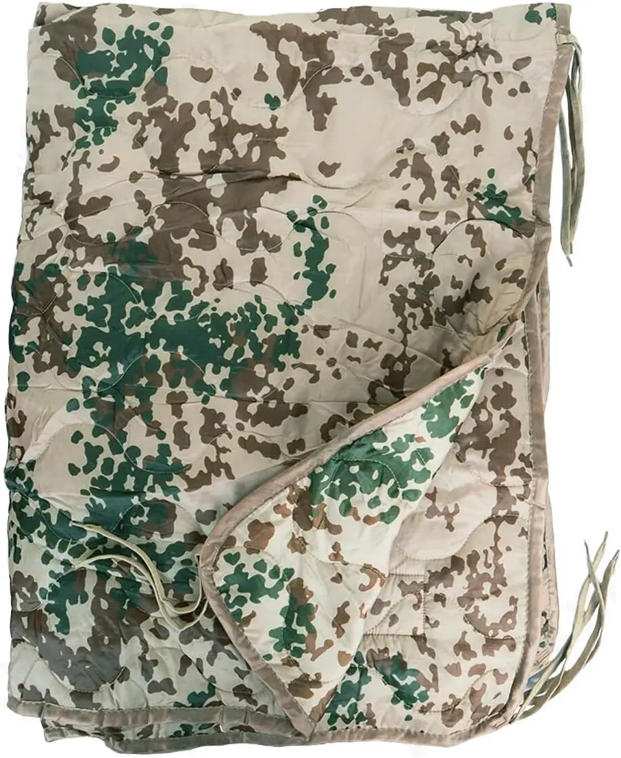 Mil-Tec Ripstop Poncho Liner - Lightweight Portable Durable Polyester Versatile Poncho Liner - Can be Used as Comforter, Blanket, Ground Mat, Sleeping Bag - Carry Bag Included - Tropical