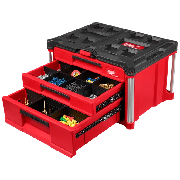 Milwaukee PACKOUT™ Multi Depth 3-Drawer Tool Box