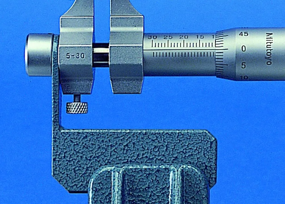 Mitutoyo 145-185 Vernier Inside Micrometer, Caliper Type, 5-30mm Range, 0.01mm Graduation,  /-0.005mm Accuracy