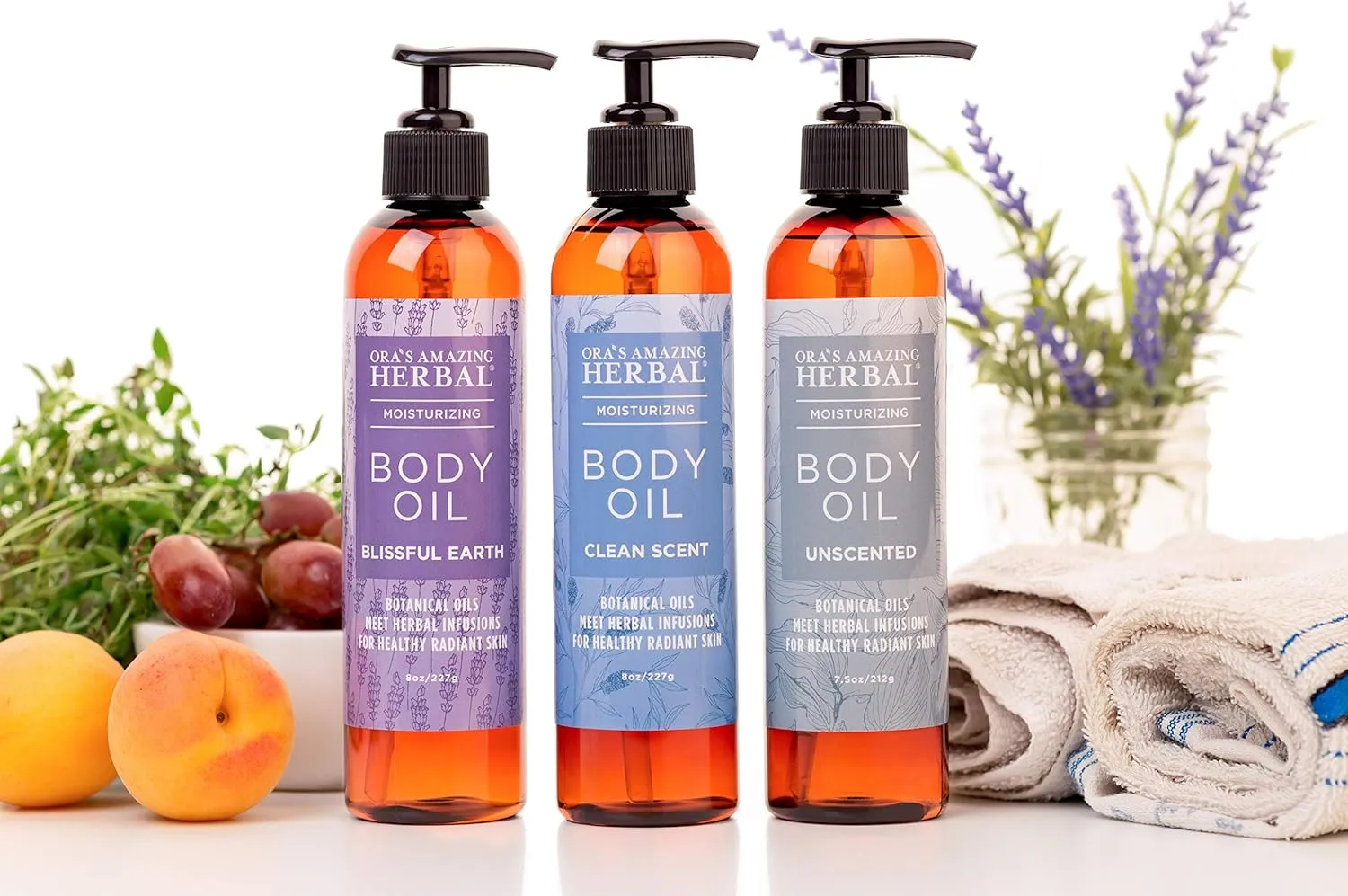 Moisturizing Skin Oil with Eucalyptus & Lemongrass Essential Oils, Body Hydration for Dry Skin, Massage Oil, Body Oils for Men and Women, Natural Skin Care, 2 oz Travel Size, Ora’s Amazing Herbal