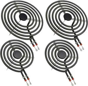 MP22YA Electric Range Burner Element Unit Set by Beaquicy - Replacement for Ken-more Whirlpool May-tag Hardwick Norge Ranges/Stoves - Package Include 2 pcs MP15YA 6" and 2 pcs MP21YA 8"