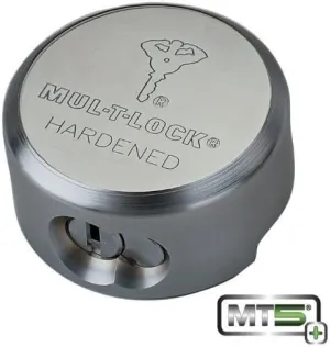 Mul-T-Lock High Security Hockey Puck Round Padlock MT5 with 2 Keys