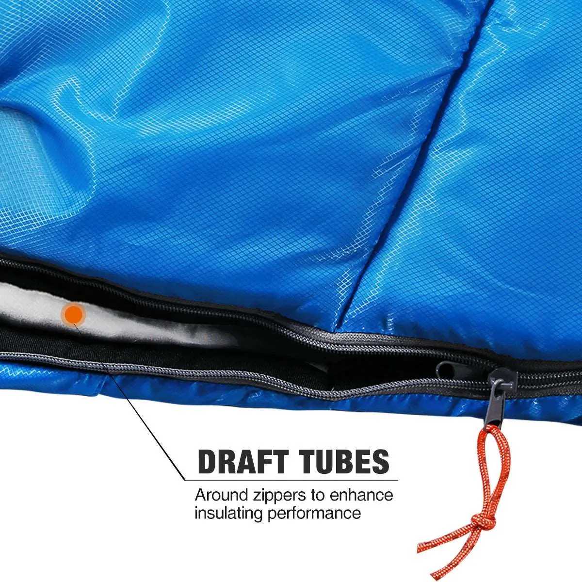 Mummy Kids Sleeping Bag for Camping,Blue Rose from Redcamp
