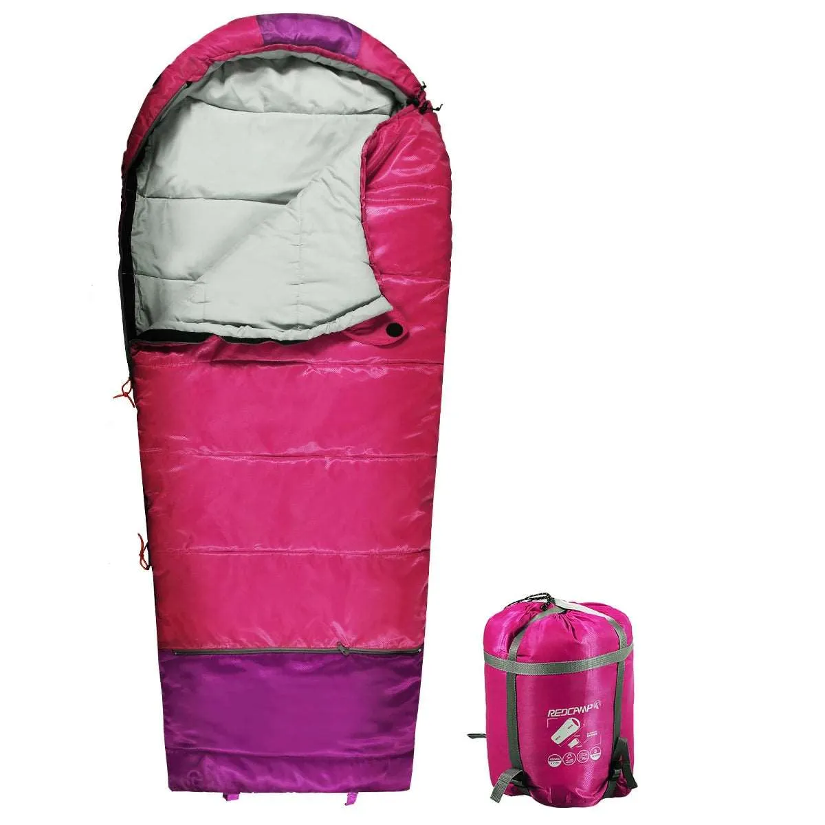 Mummy Kids Sleeping Bag for Camping,Blue Rose from Redcamp