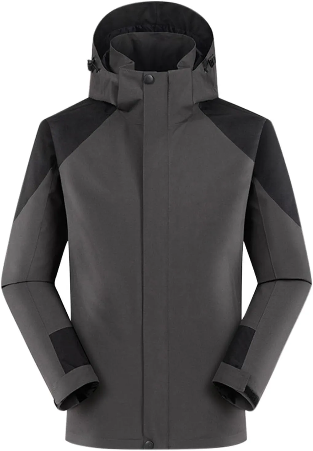 Muscularfit Men's Rain Jacket Waterproof Lightweight Rain Shell Jacket Raincoat Outdoor Sport Windbreaker Jacket Outwear Coat