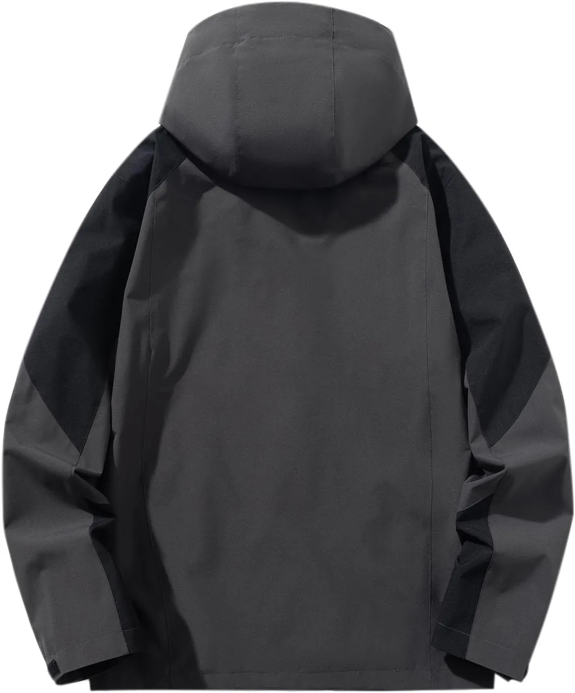 Muscularfit Men's Rain Jacket Waterproof Lightweight Rain Shell Jacket Raincoat Outdoor Sport Windbreaker Jacket Outwear Coat