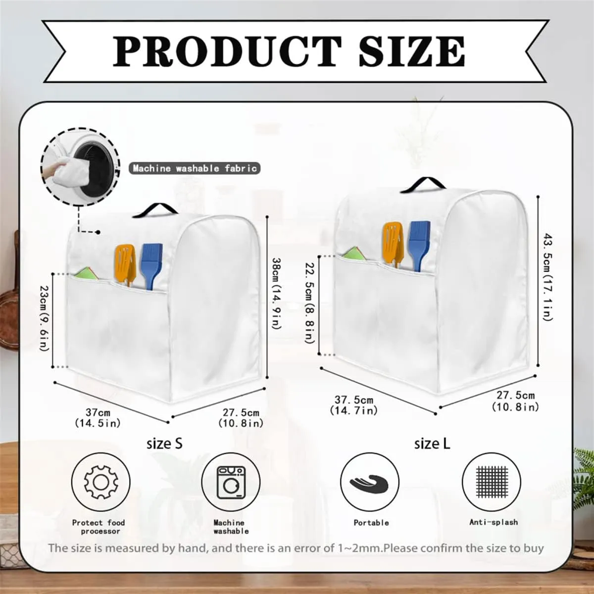 Mushroom Kitchen Aid Mixer Stand Mixer Dust Cover Organizer Bag with Pocket
