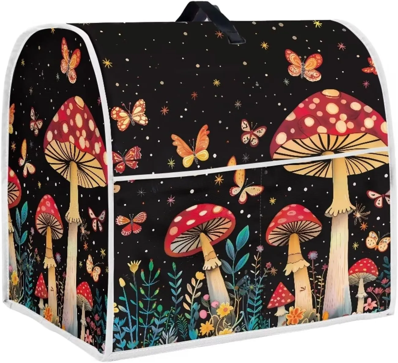 Mushroom Kitchen Aid Mixer Stand Mixer Dust Cover Organizer Bag with Pocket