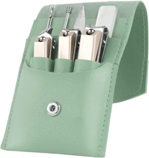 Nail Clipper Kit Manicure Set, 7 Pieces Nail Clippers Pedicure Kit, Stainless Steel Travel Nail Kit Professional Grooming Kit, Manicure Kit with Portable Travel Pack Manicure Set