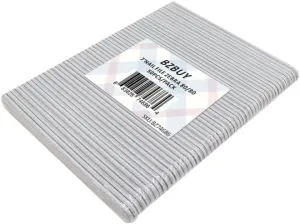 Nail File 50 PCS Professional Double Sided 80/80 Grit Nail Files Emery Board Zebra Manicure Pedicure Tool and Nail Buffering Files