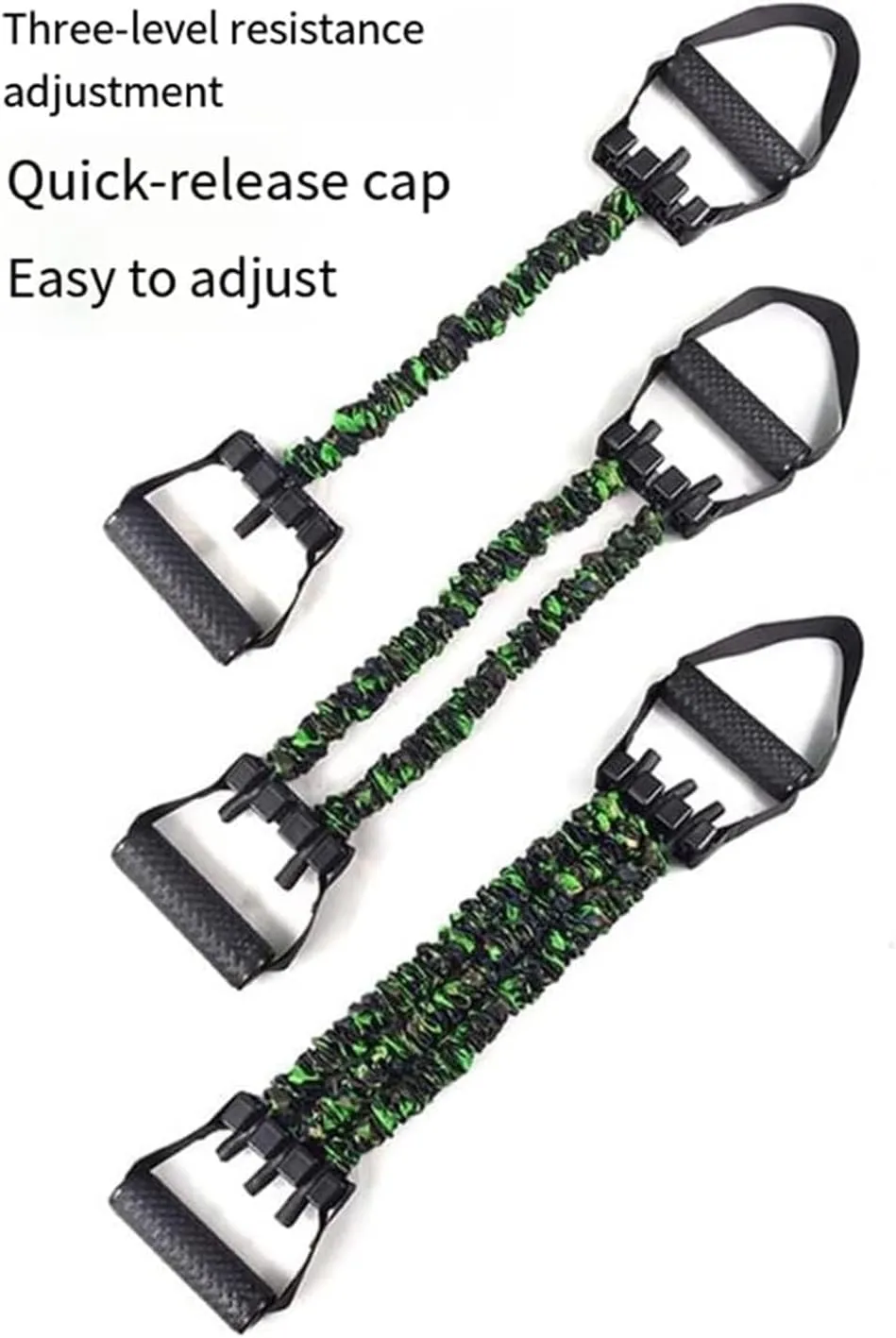 Natural Latex 3-Hole Resistance Stretcher, Heavy Exercise Bands Resistance Bands with Handles, High Elasticity Workout Band, Tear Resistant Strength Band, Exercise Equipment for Home