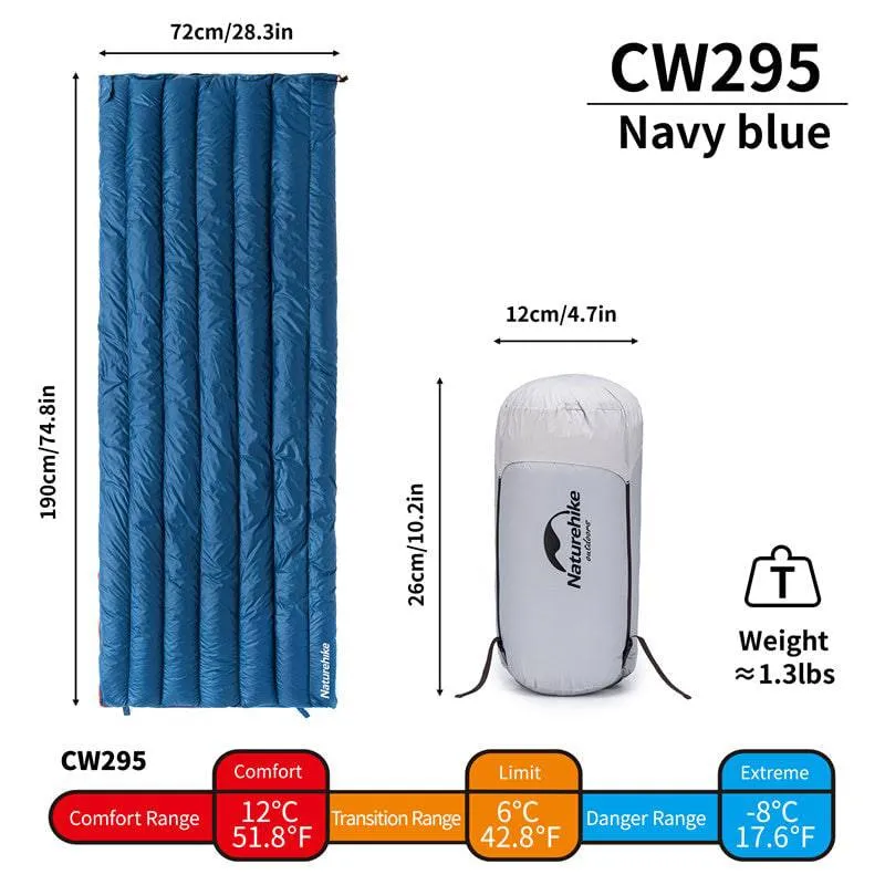 Naturehike CW295 Envelope Down Sleeping Bag