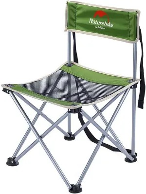Naturehike Ultralight Folding Portable Chair for Outdoor Camping Fishing Leisure Picnic Hiking Use (Green)