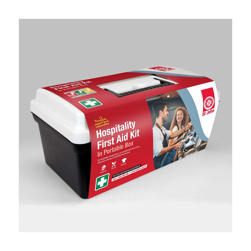 New ST JOHN AMBULANCE Hospitality First Aid Kit Portable, Multi-Use #603601