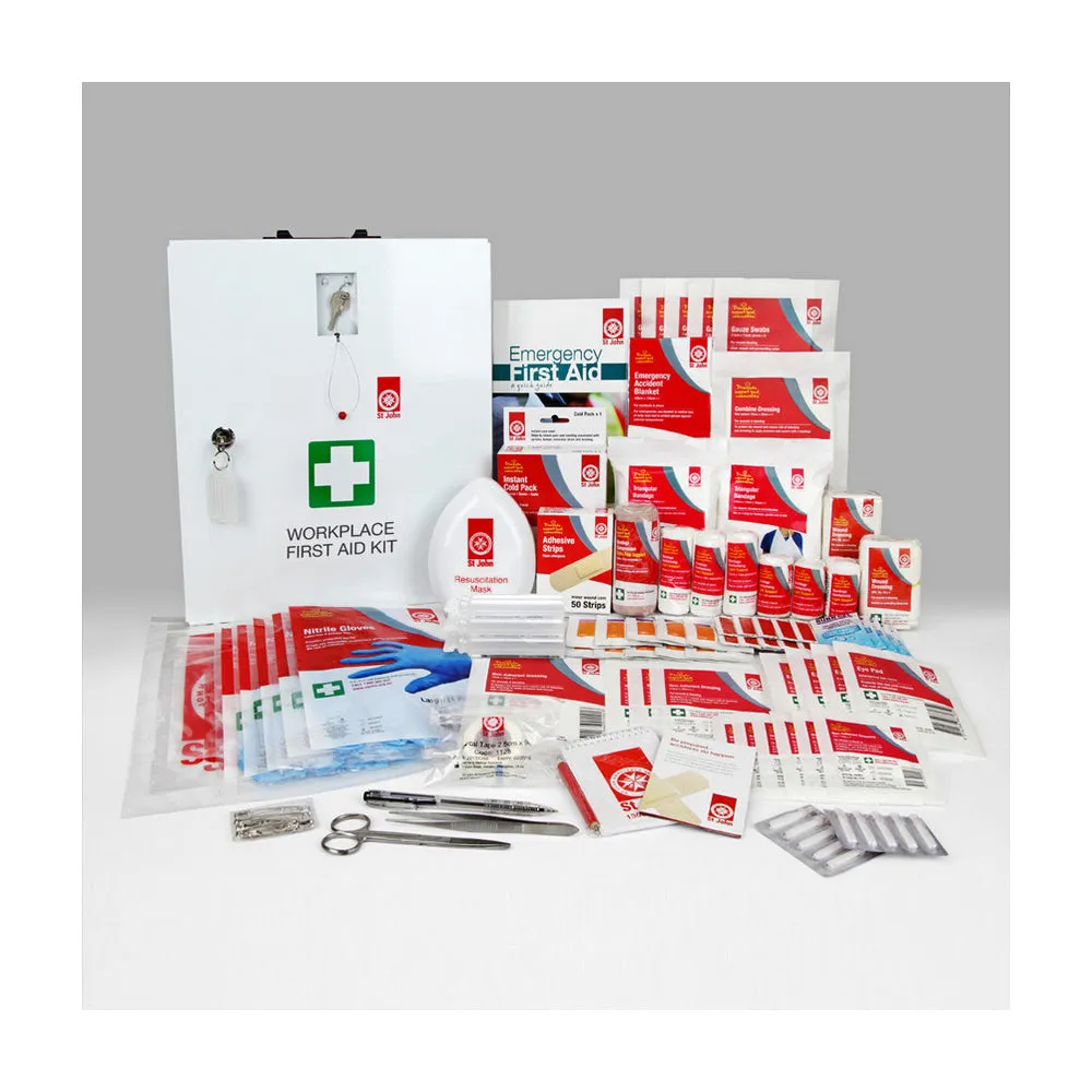 New ST JOHN AMBULANCE Workplace National First Aid Kit Wall Mounted #677501