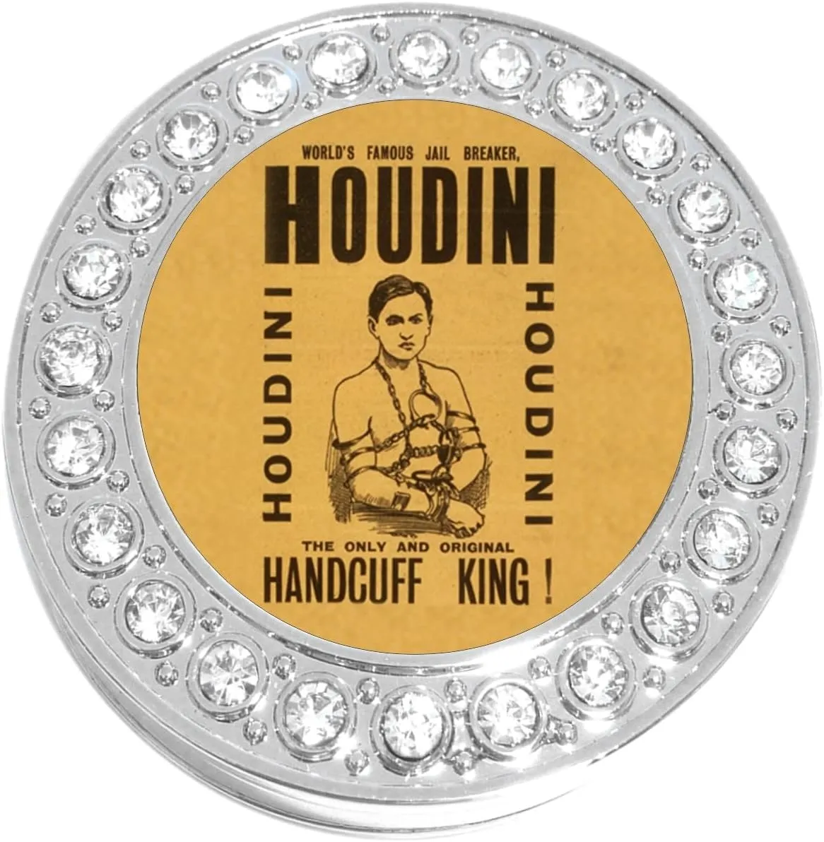 NewCharms Houdini Purse Hanger with Bling - Keeps Your Bag Off The Floor and Folds to Fit in Your Handbag