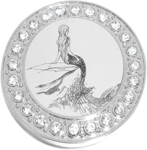 NewCharms Mermaid Outline Purse Hanger with Bling - Keeps Your Bag Off The Floor and Folds to Fit in Your Handbag