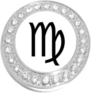 NewCharms Virgo Zodiac Purse Hanger with Bling - Keeps Your Bag Off The Floor and Folds to Fit in Your Handbag