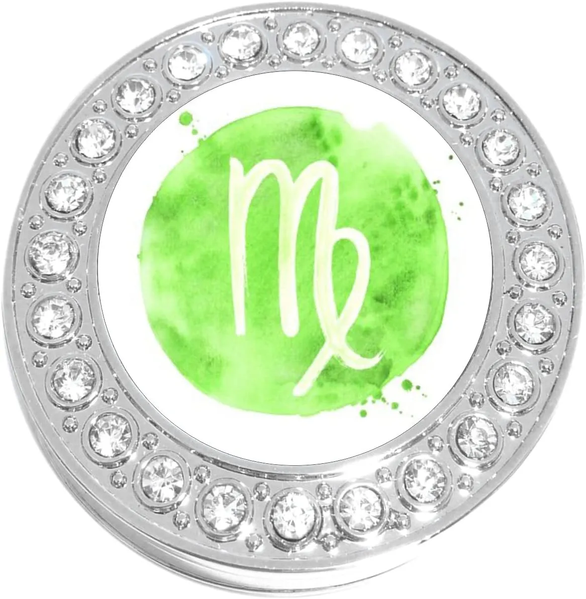 NewCharms Watercolor Virgo Purse Hanger with Bling - Keeps Your Bag Off The Floor and Folds to Fit in Your Handbag