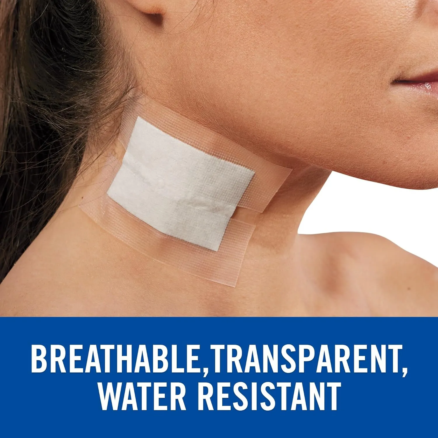 Nexcare Flexible Clear Tape, Its Clear, Stretchy Design Conforms to Hard to Tape Areas, Dispenser