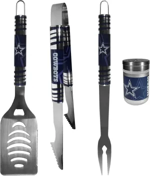 NFL Siskiyou Sports Fan Shop Dallas Cowboys 3 pc Tailgater BBQ Set and Season Shaker One Size Team Color