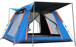 NIEH 5 Person Family Camping Tent 4 Season Double Layers Waterproof Anti-UV Windproof Tents Family Outdoor Camping Tent