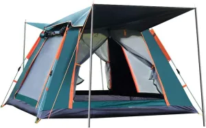 NIEH 5 Person Family Camping Tent 4 Season Double Layers Waterproof Anti-Windproof Tents Family Outdoor Camping Tent