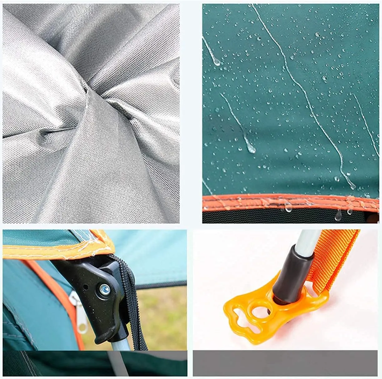NIEH 5 Person Family Camping Tent 4 Season Double Layers Waterproof Anti-Windproof Tents Family Outdoor Camping Tent