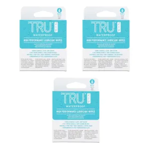 Nite Ize TRU Zip High Performance Lubricant Wipes - Convenient Biodegradable Lubricant Wipes for Runoff Waterproof Bags - Non-Staining Gear Aid for Zippers - 6 per Pack - 3 Pack