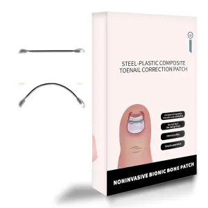 Nitinol Ingrown Toenail Treatment- Curved Nail Repair Specialty Ingrown Toenail Corrector/Ingrown Toenail Relief,Suitable for All Toenail Size Ingrown Toenail Removal Kit（Size-0.60inch）