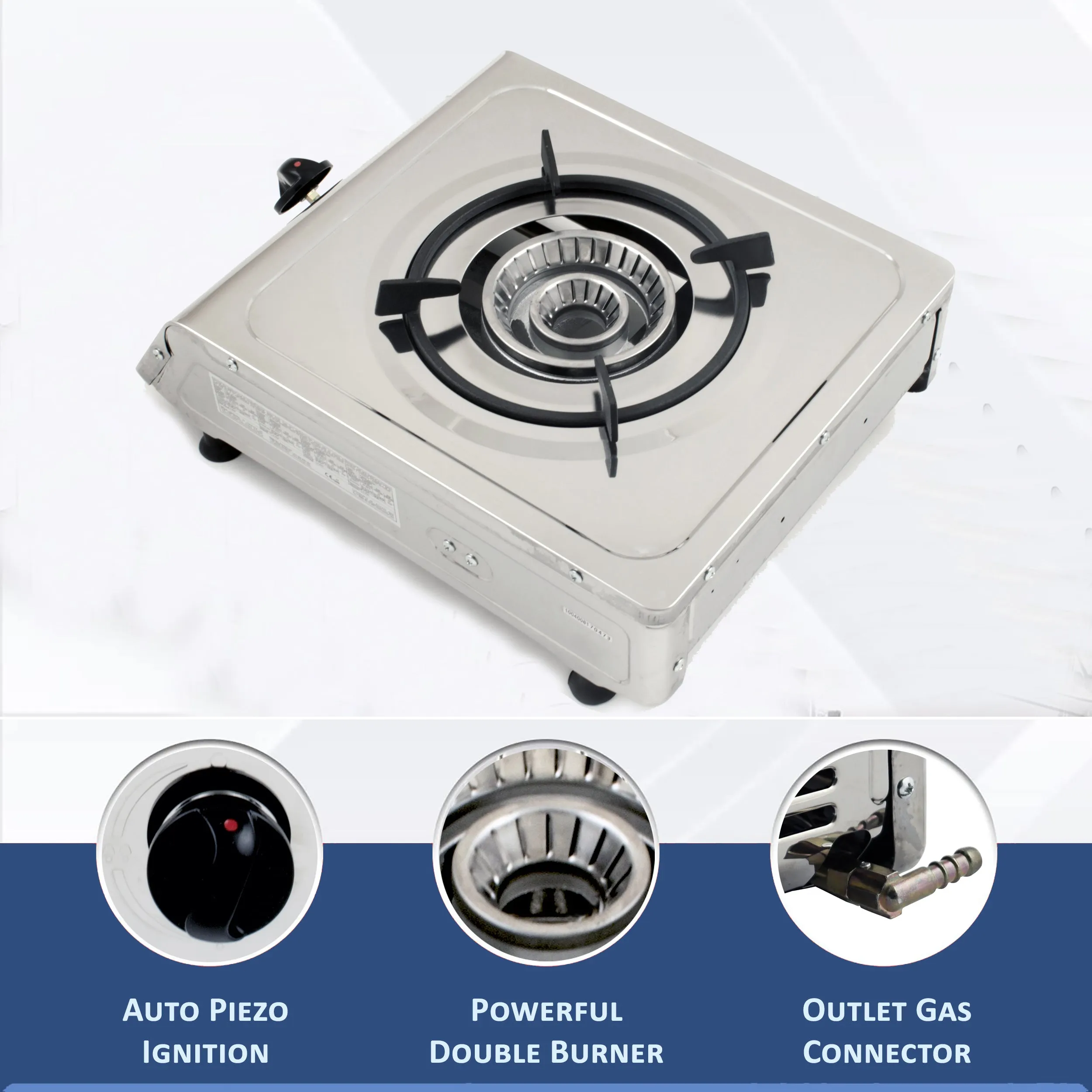 NJ-100 Gas Stove Single Burner Stainless Steel Outdoor Camping